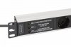 Digitus Listwa zasilająca PDU Rack 19 z zabezpieczeniem przeciwprzepięciowym + filtr EMI/RFI, 7 gniazd Schuko CEE 7/3, kab